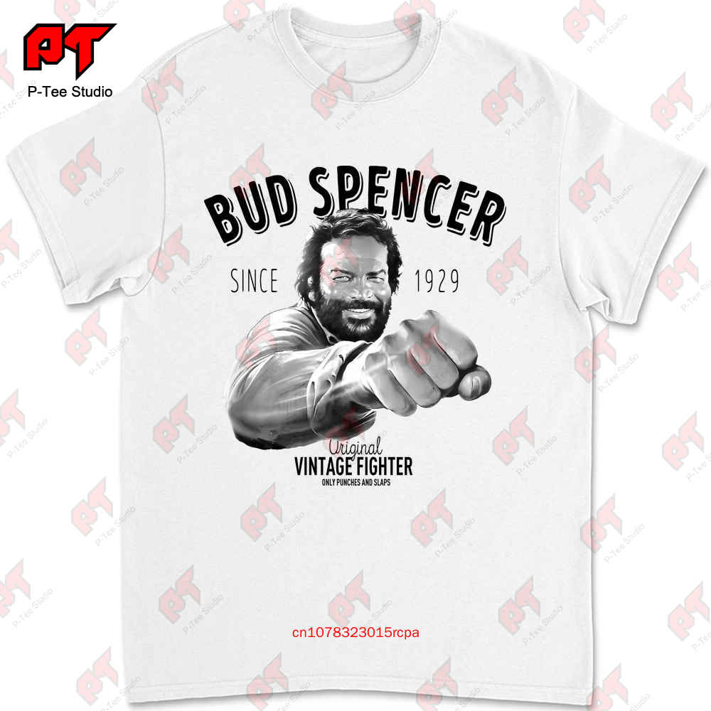 T Shirt Uomo Bud Spencer Vintage Fighter Banana Joe Lo Chiamavano Trinita X7N5