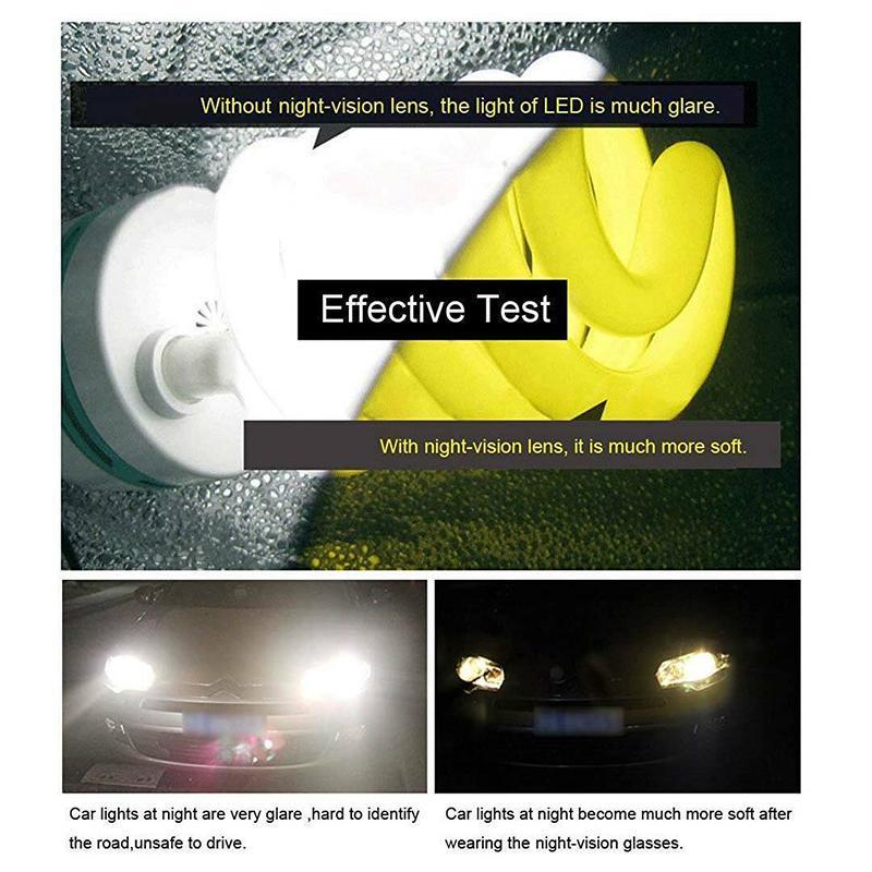 Новые 1 шт. солнцезащитные очки ночного видения с антибликовым покрытием, желтые тонированные очки для вождения пилота