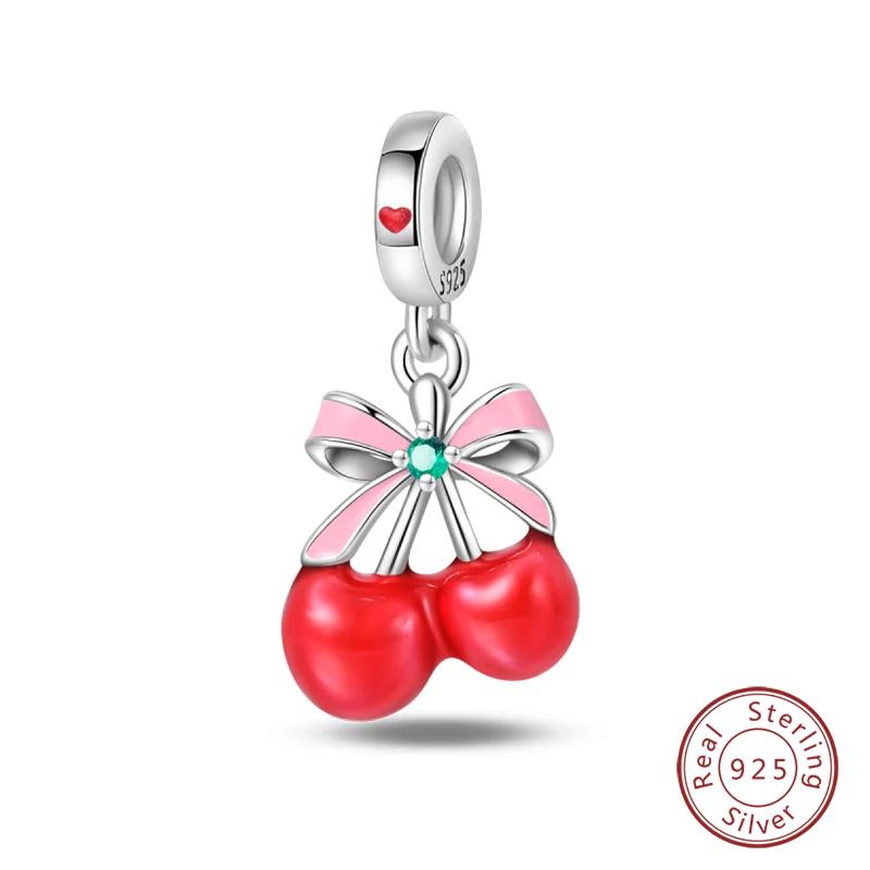 Copper Little Bear Soft Candy Coffee Strawberry Cake Afternoon Tea Charms Beads Fit Bracelets Diy Jewelry