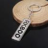 Брелок Подвеска Цинковый Сплав Прочный Письмо Собака Тарелка Шарм Брелок Двери Рюкзаки Сумки Подвеска Ключ Аксессуар