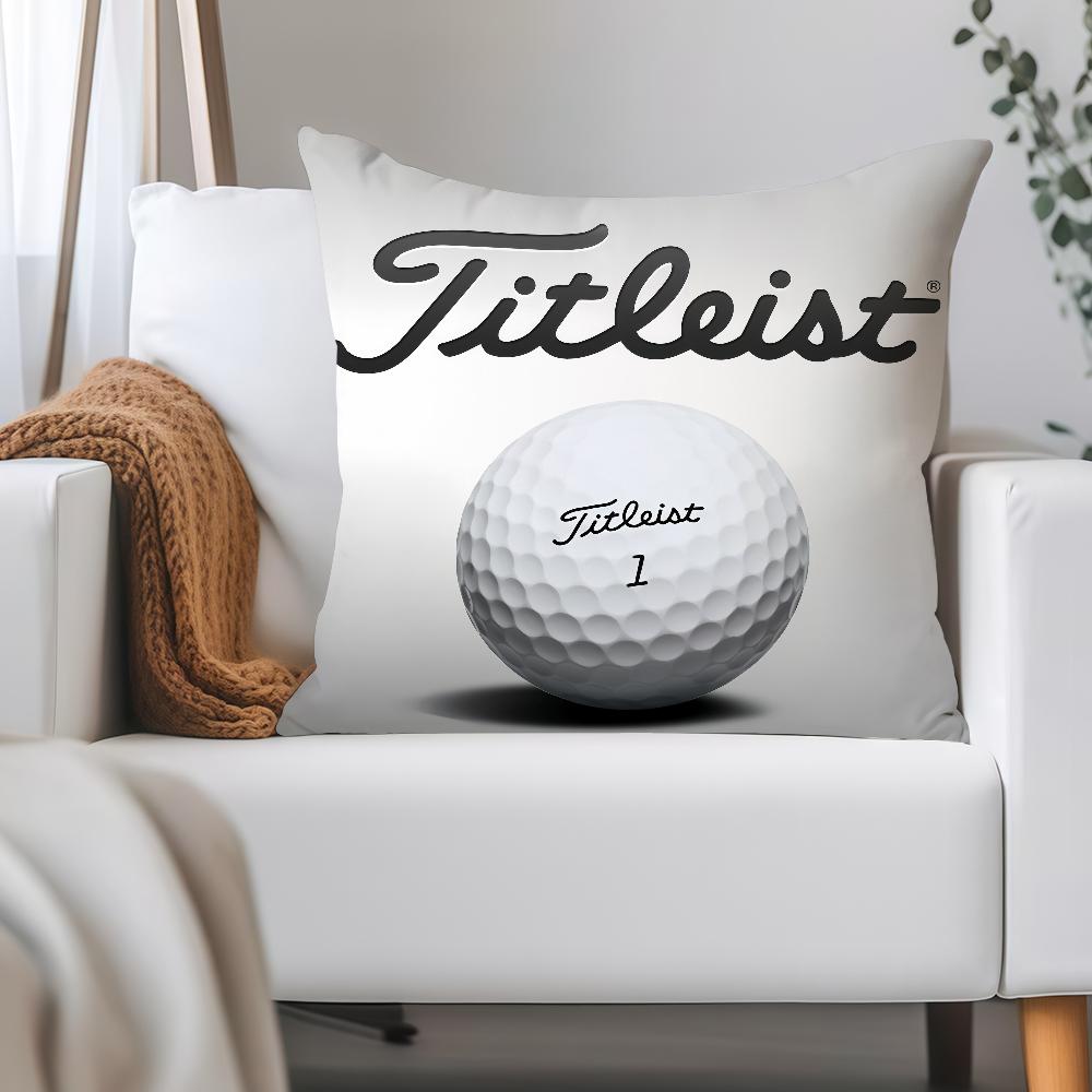 Sport Golf Ball Golf T-Titleist Pillow Case Applicable Space For Guest Rooms Interiors Cars Office House Decoration