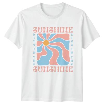 Sunshine T-Shirt Retro Wave Sun Boho Summer Graphic Tee