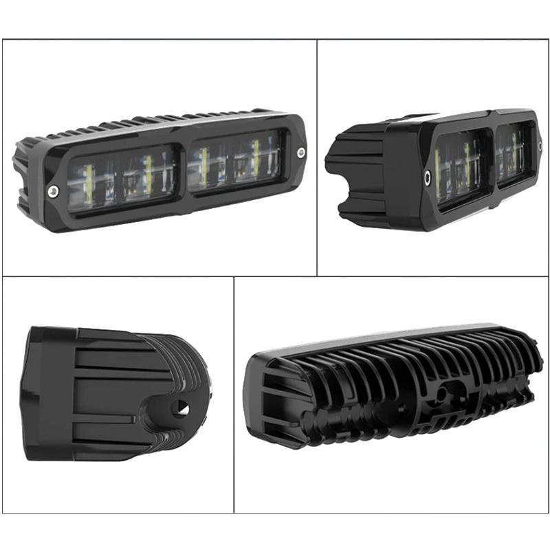 1/2 шт. Универсальный светодиодный прожектор для мотоцикла DC12-80V 6500K, белый свет, вспомогательная фара, рабочее освещение, противотуманные фары