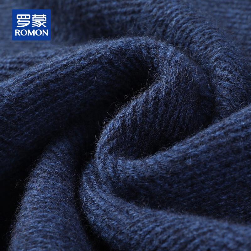 ROMON Men's 100% Cashmere Half-Turtleneck Sweater