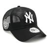 Кепка Newera Newera Mesh 9FORTY Trucker 14413233 NER35C1796 MLB New York Yankees NY Черный Черный БЕСПЛАТНАЯ НАШИВКА СБОКУ ONSPOTZ Специальный заказ Кепка Kyu Forty