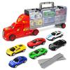 1 набор игрушечных моделей, реалистичных, симпатичных, раздвижных, мини-контейнеровозов для мальчиков и девочек