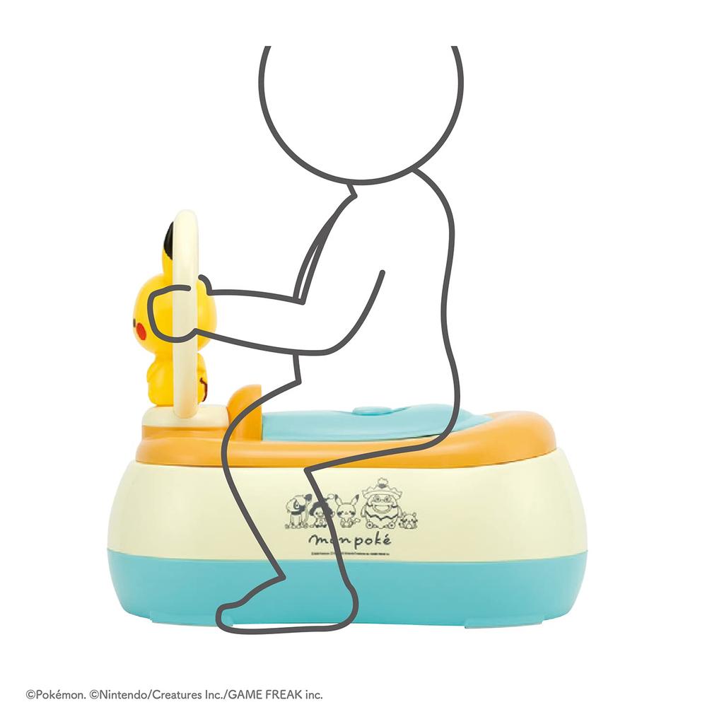 Игрушка Королевский Монпоке Пикачу Горшок (Горшок / Сиденье-накладка / Подставка) Пикачу Покемон Приучение к горшку (Легко чистить / Ограничитель от опрокидывания)