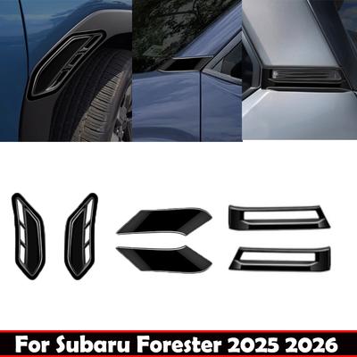 Для Subaru Forester 2024 2025 2026 Передняя Боковая Накладка Вентиляционного Отверстия на Крыле Лист Зелени Накладка Стойки А Заднее Окно Четверть Покрытия