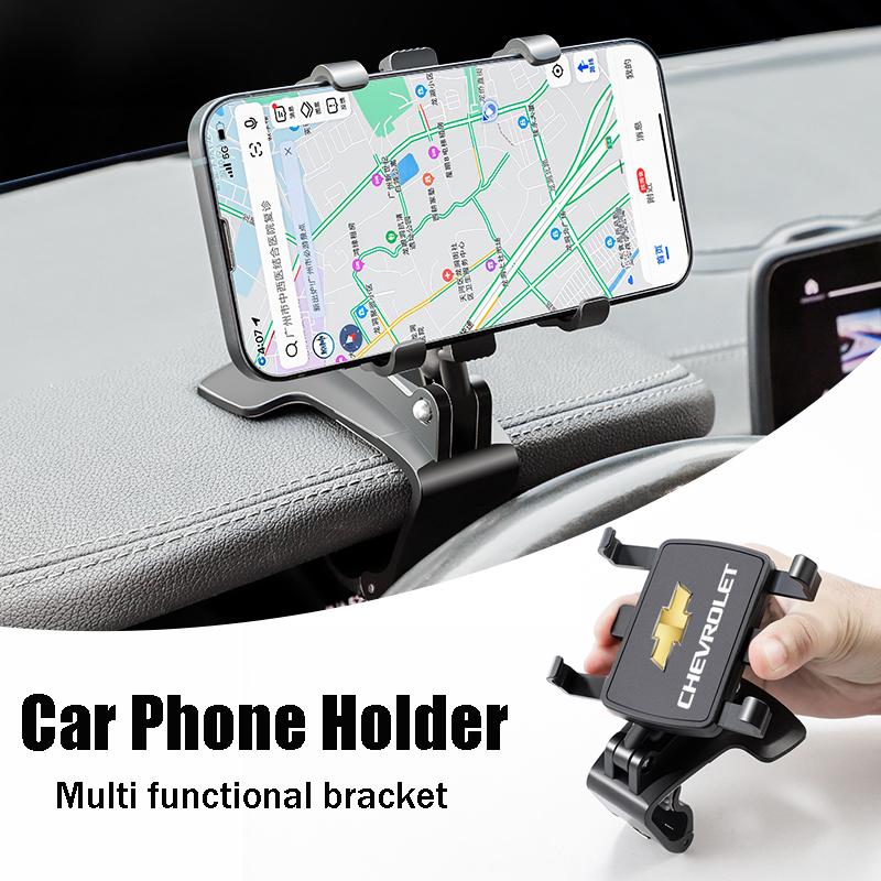 AABHK1 Dashboard Car Phone Holder Sun Visor Rearview Mirror 1200 Rotation Bracket For Chevrolet Cruze Sonic Silverado Corvette Camaro