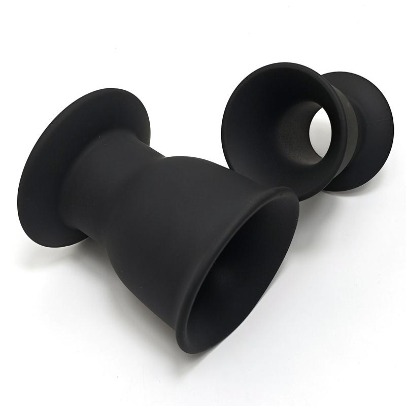 Prostate Massager Anal Tunnel Plug–Hollow Silicone Butt Expander with Graduated Sizes Reusable Anal Dilator for Men Women Adult
