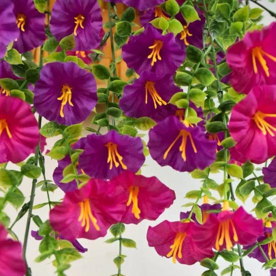 Имитация ипомеи, изысканное мастерство, искусственные цветы, яркий цвет, простота в уходе, праздничный декор для вечеринки