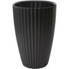 Flower Pot - GARDEN ID - Fancy - 40 X 58 Cm - For Garden, Balconies or Interiors - Black