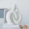 New Abstract Lovers Sculpture Couple Figurines Wedding Anniversary Gift Resin Modern Art Pop Decoration Objects Desktop Statues