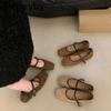 Vintage Low Heel Women Square Toe Pumps Shoes Fashion New Spring Autumn Party Dress Mary Jane Shoes