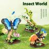 Micro Building Blocks Insect Butterfly Mantis Beetle Unicorn Fairy Model Collection Creative Assembly Toys Student Festival Gift
