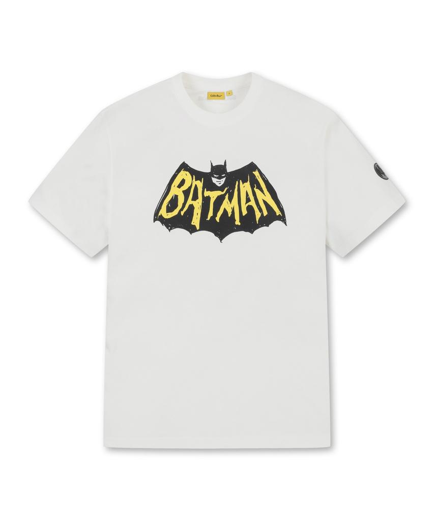 Goldeunbeeo (ИЛИ)(Золотой Медведь X Бэтмен) Футболка с графическим принтом Batman, с короткими рукавами, с круглым вырезом G4Taw25021Whx