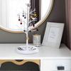 Tree Shape Jewelry Holder for Jewelry Storage - White Velvet Organizer with Branch Design for Necklaces and Earrings