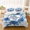 Rose FLower Cartoon Duvet Cover Home Printed Pillowcase Set Adult Bedroom Children Comforter Bedding