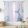 Шторы с русалками   Шторы с русалками для детской комнаты   Шторы для девочки в спальню   Декор с русалками   Мультяшные акварельные яркие
