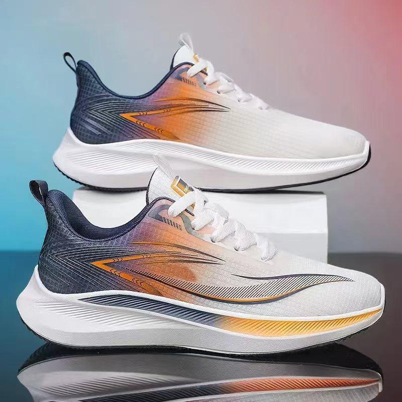 Кроссовки для бега Eva New Mesh Дышащие спортивные универсальные подростковые модные трендовые повседневные мужские туфли, подходящие по цвету