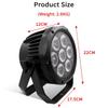 Водонепроницаемый 7x18W RGBWA UV 6 в 1 светодиодный прожектор IP65 уличный сценический свет DMX-управление сценическое освещение DJ атмосфера диско свет