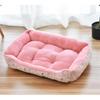 Warm Dog House Soft Nest Pet Large Dog Bed Baskets Fall Winter Kennel For Cat Washable House Puppy Supplies Cotton Kennel Mat