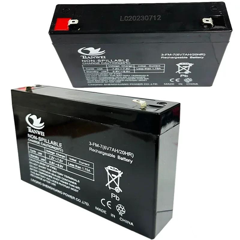 100% новый свинцово-кислотный аккумулятор 6 В 7000 мАч для детских электромобилей, игрушек, автомобилей, мотоциклов, детских колясок, аккумуляторных батарей