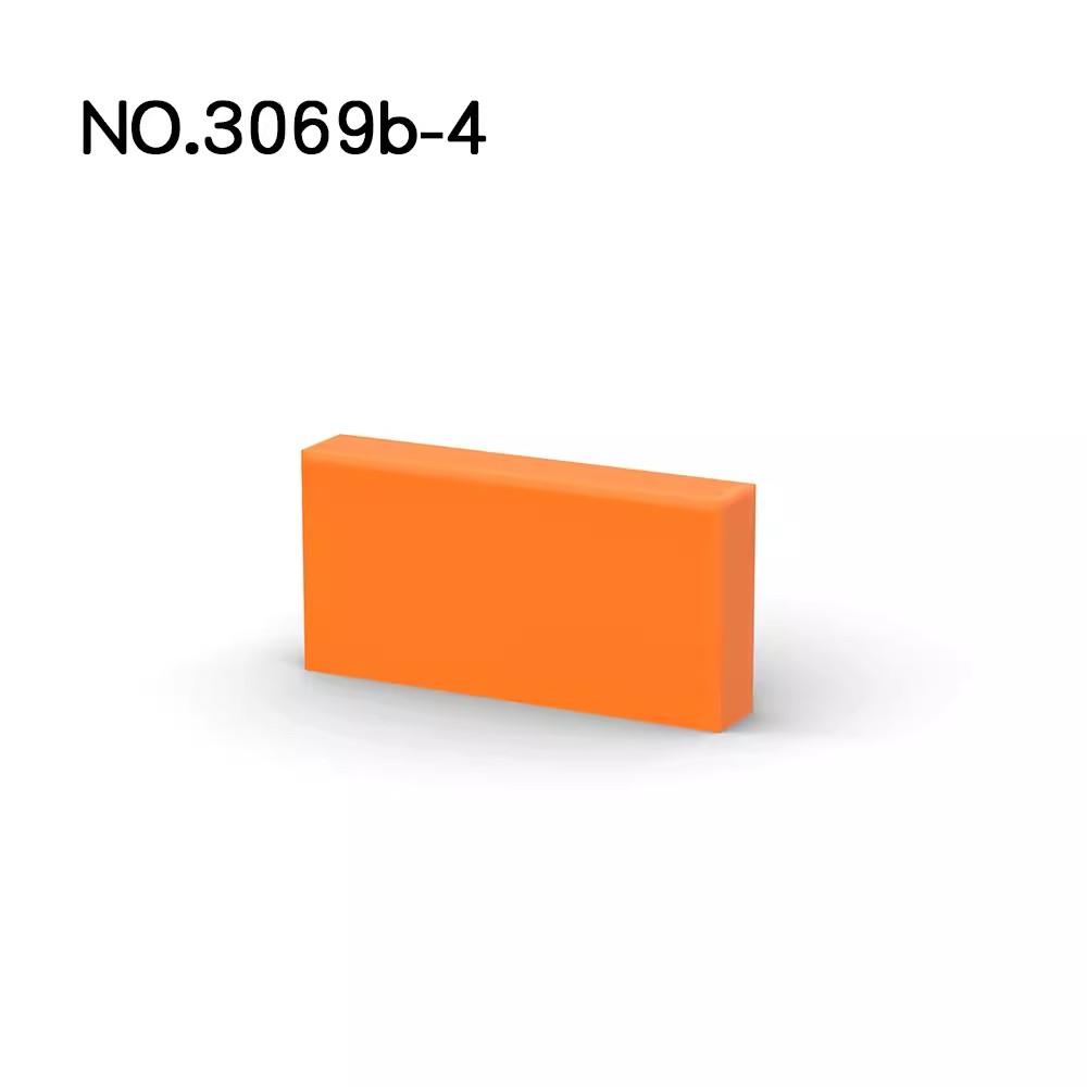 10 шт. строительных блоков 1x2, аксессуары для сборки дома, города, улицы, основания, плитки.