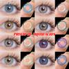Eyeshare 1 Pair Colored Contact Lenses for Natural Eyes Blue Pupils Purple Lens Yearly