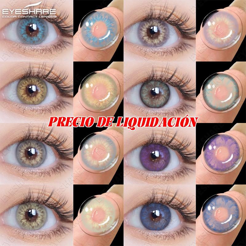 Eyeshare 1 Pair Colored Contact Lenses for Natural Eyes Blue Pupils Purple Lens Yearly