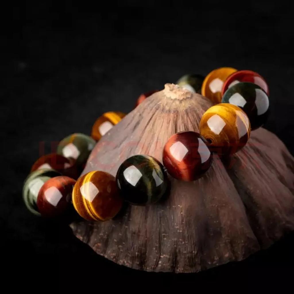 8-14mm Genuine Color Tiger Eye Hand String Tiger Natural Stone Bracelet Mens for Jewelry Making Design Gifts For Boy Friend