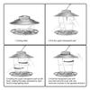 Foldable Bird Feeders for Outside Portable Proof Birds Feeder Hanging Bird Feeder for Garden