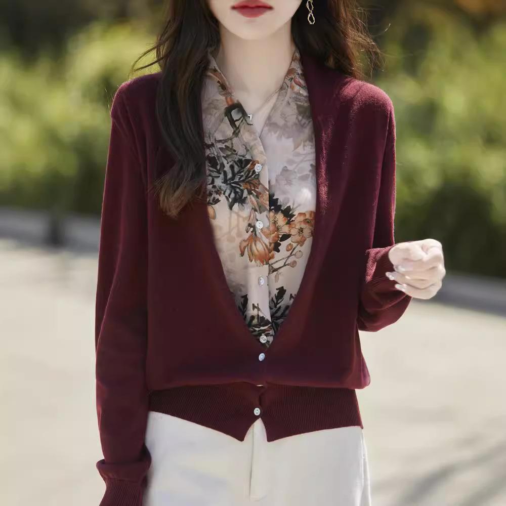 Женский вязаный кардиган в стиле Mirador, осенне-зимний модный темпераментный вязаный топ