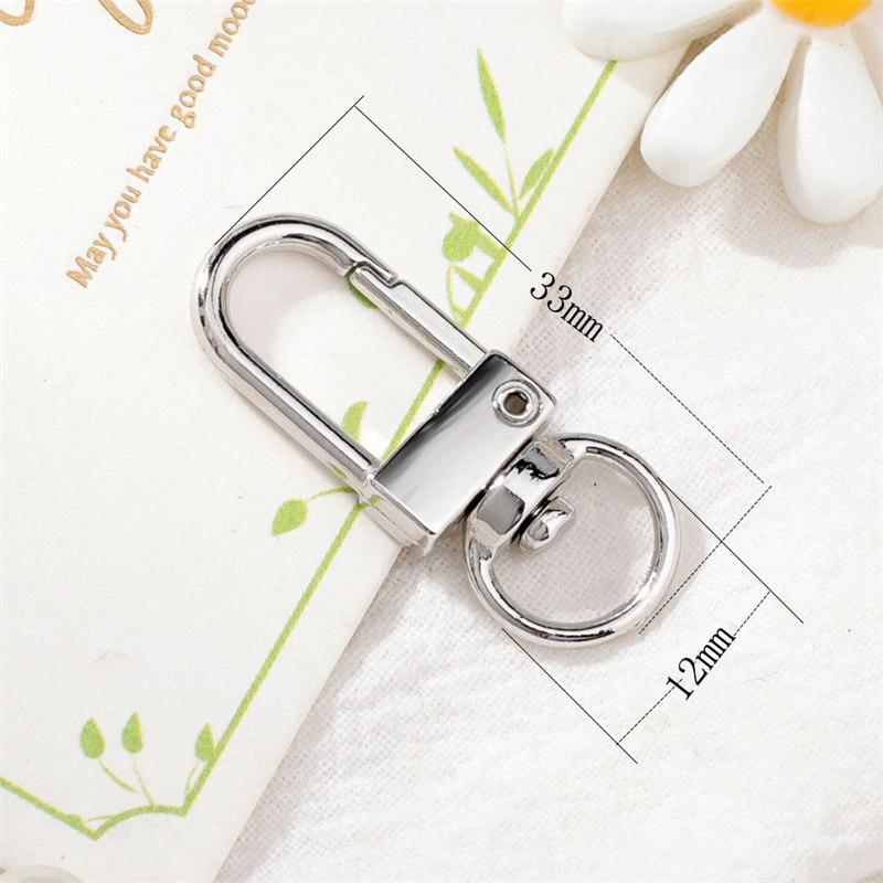 Pendant Accessories Chain Keychain Colorful Butterfly Keychain Crystal Key Key Ring Oil Necklace