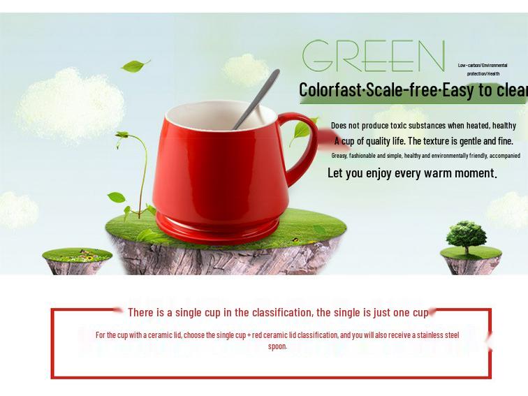 Рождественский милый мультяшный керамический набор кофейных кружек с животными