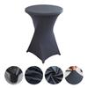 Height Stretch Round Tablecloth Cocktail Table Cover Spandex Table Cloth Bar Hotel Party Wedding Elastic TableCloth Decor