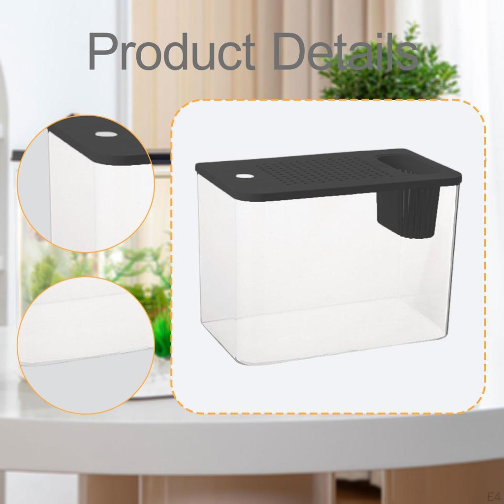 Террариум для рептилий, кормовой бокс, прозрачный вид, принадлежности, среда обитания для маленьких рыб, для хамелеона, отшельника