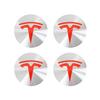 TBQW4 4pcs 56mm Tesla Wheel Center Cap Hub Cover Badge Emblem Sticker Car Accessories For Tesla Model 3 Y 2023 S X Cybertruck Highland