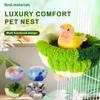 Warm Bird Nest for Cage Plush Hanging Bird Bed Fleece Warm Bird House for Conure Budgie Cockatiel Lovebird Parakeet Hamster Small Animals