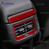 Наклейка из настоящего мягкого углеродного волокна для SEAT Ateca 5F 2016-2025 для Cupra Ateca 5F 2018-2025 LHD RHD Автомобильная панель рамки заднего воздуховода
