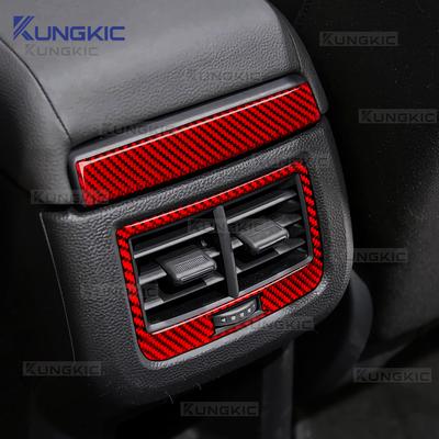 Наклейка из настоящего мягкого углеродного волокна для SEAT Ateca 5F 2016-2025 для Cupra Ateca 5F 2018-2025 LHD RHD Автомобильная панель рамки заднего воздуховода