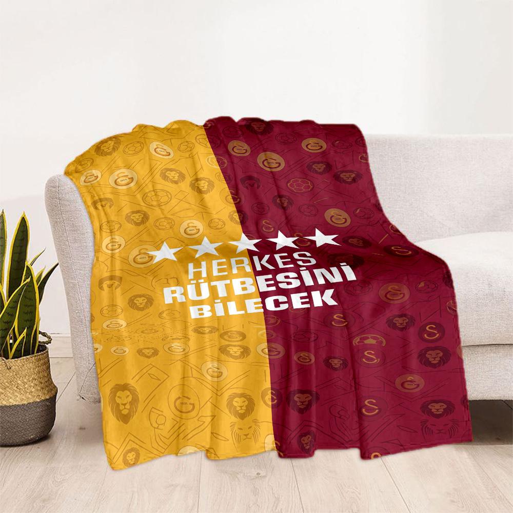 Galatasaray 121 Blanket Soft & Cozy Perfect for Chair Sofa Livingroom Four Seasons Multipurpose Digital Print Best Holiday Gift for Friends Family