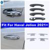 Для Haval Jolion - 2024 Хромированные Накладки на Ручки Дверей Автомобиля, Накладка-Чаша для Ручки, Декоративная Накладка, Аксессуары