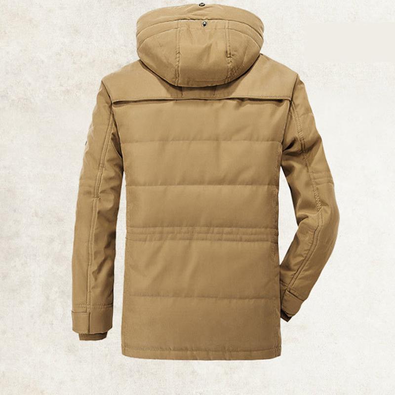 Толстые зимние парки, мужские хлопковые теплые куртки, мужские повседневные парки с несколькими карманами
