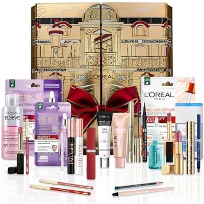 L'Oréal 24-дневный адвент-календарь Рождественская подарочная коробка красоты макияж и уход за волосами, вариант 1