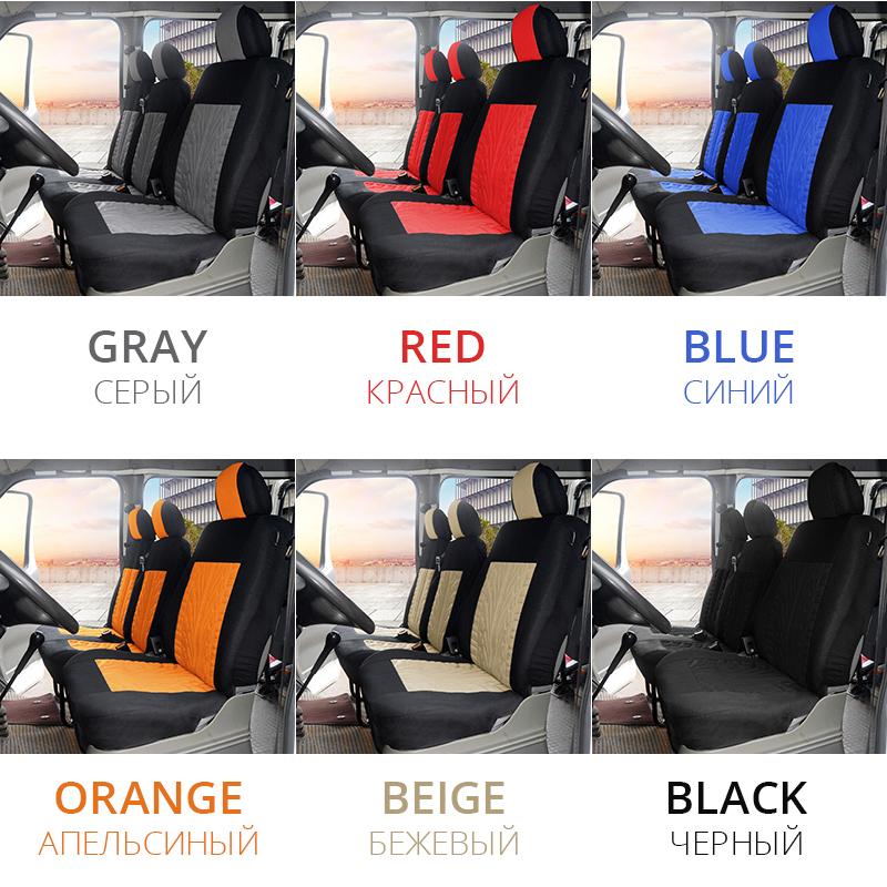 AUTOYOUTH 2+1 Seat Covers Car Seat Covers Protector for Transporter/Van,Universal Polyester Fabric Car Covers,Truck Accessories