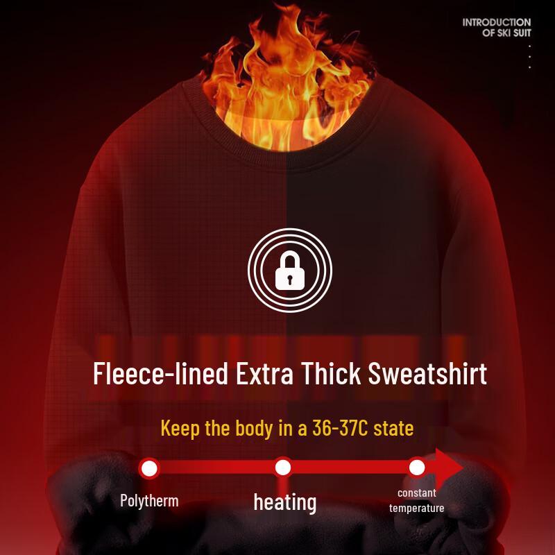 GLM Men's Fleece-Lined Crewneck Sweatshirt