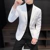 Мужской осенний высококачественный повседневный вафельный блейзер - Модная деловая пиджачная куртка