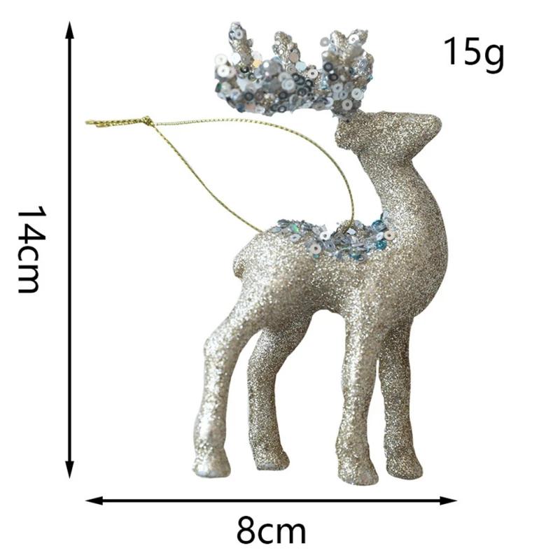 Рождественские подвески в виде лося, подвесные украшения для рождественской елки, рождественские олени, навидад, веселый рождественский подарок, натальский, счастливый новый год 2025