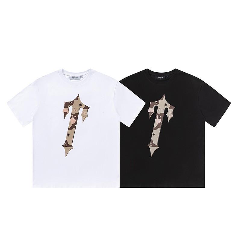 Gradient Letter Tiger Head Print Oversized Streetwear Tee Men Loose Fit Cotton Short Sleeve T-Shirt